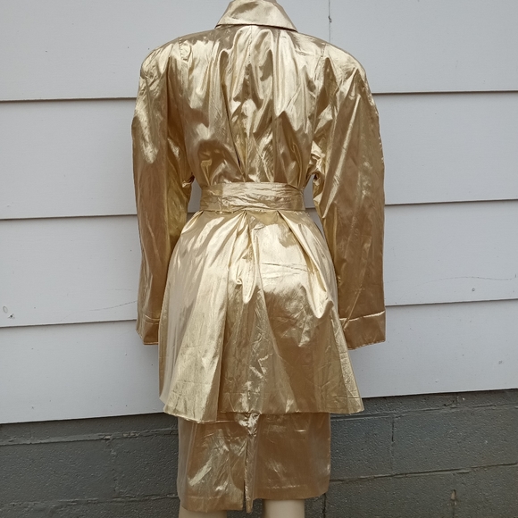 SOLD Vintage Gold Skirt Set - Picture 5 of 7